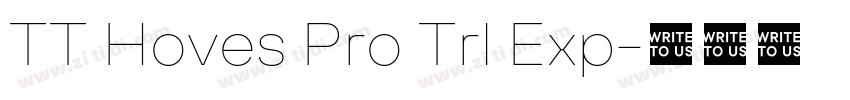 TT Hoves Pro Trl Exp字体转换